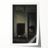 Dark Academia Wall Art - Minimalist Moody Interior for Academic Decor