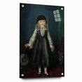 Dark Academia Wall Art - Vintage Gothic Portrait of a Child in Black Dress