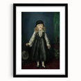 Dark Academia Wall Art - Vintage Gothic Portrait of a Child in Black Dress