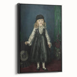 Dark Academia Wall Art - Vintage Gothic Portrait of a Child in Black Dress