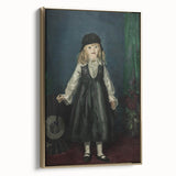 Dark Academia Wall Art - Vintage Gothic Portrait of a Child in Black Dress