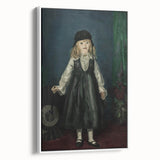 Dark Academia Wall Art - Vintage Gothic Portrait of a Child in Black Dress