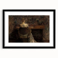Figure at Desk in Dim Room – Dark Academia Wall Art, Vintage Gothic Prints