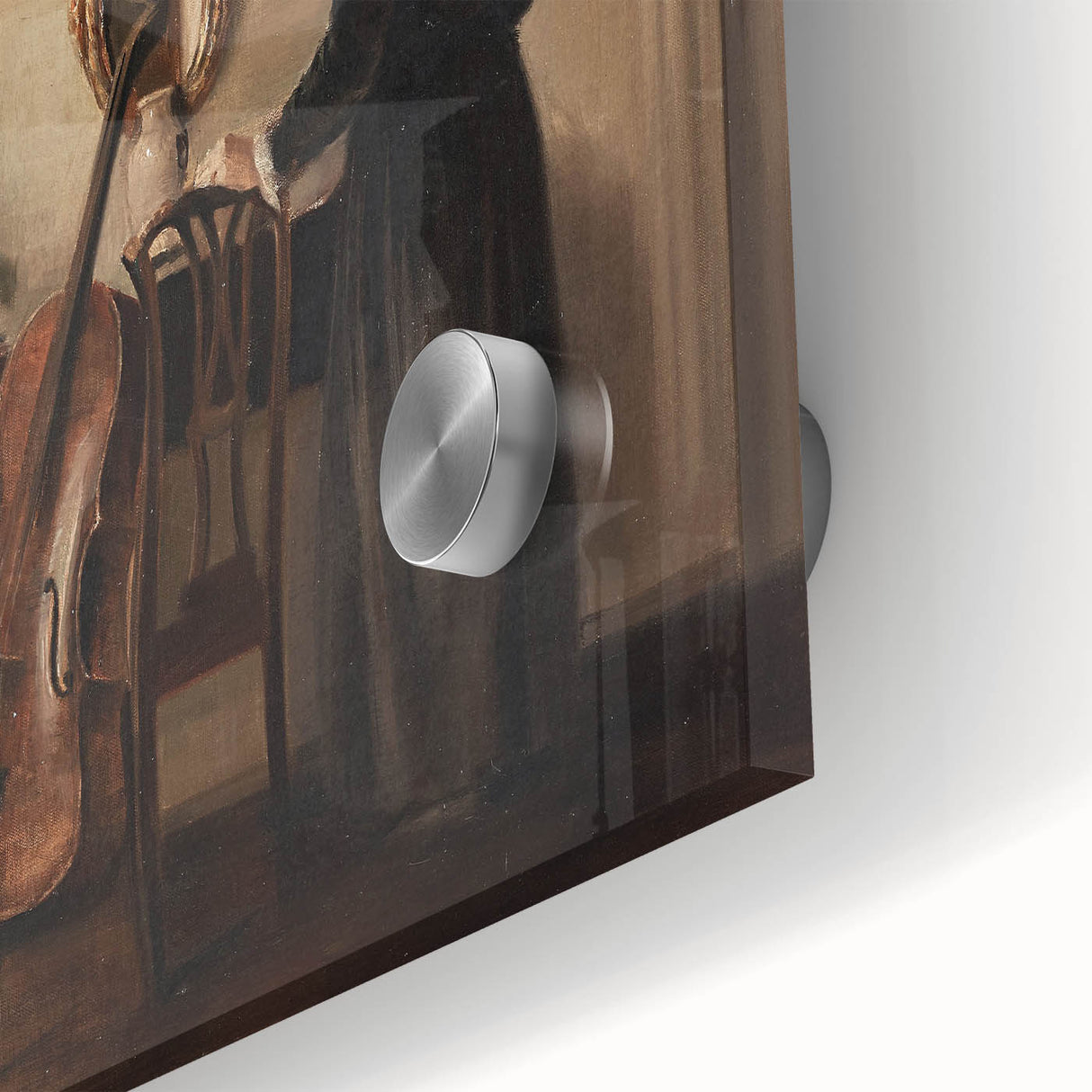 Dark Academia Wall Art - Vintage Gothic Print of Music Room Interior