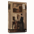 Dark Academia Wall Art - Vintage Gothic Print of Music Room Interior