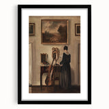 Dark Academia Wall Art - Vintage Gothic Print of Music Room Interior