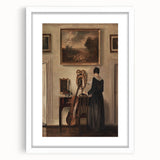 Dark Academia Wall Art - Vintage Gothic Print of Music Room Interior
