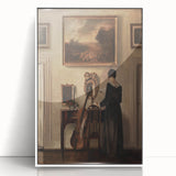Dark Academia Wall Art - Vintage Gothic Print of Music Room Interior