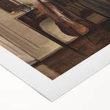 Dark Academia Wall Art - Vintage Gothic Print of Music Room Interior