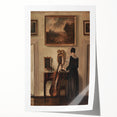 Dark Academia Wall Art - Vintage Gothic Print of Music Room Interior