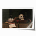 Dark Academia Wall Art – Classic Literature Art with Skull & Books