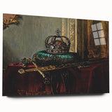 Dark Academia Wall Art – Vintage Gothic Crown and Sword Display