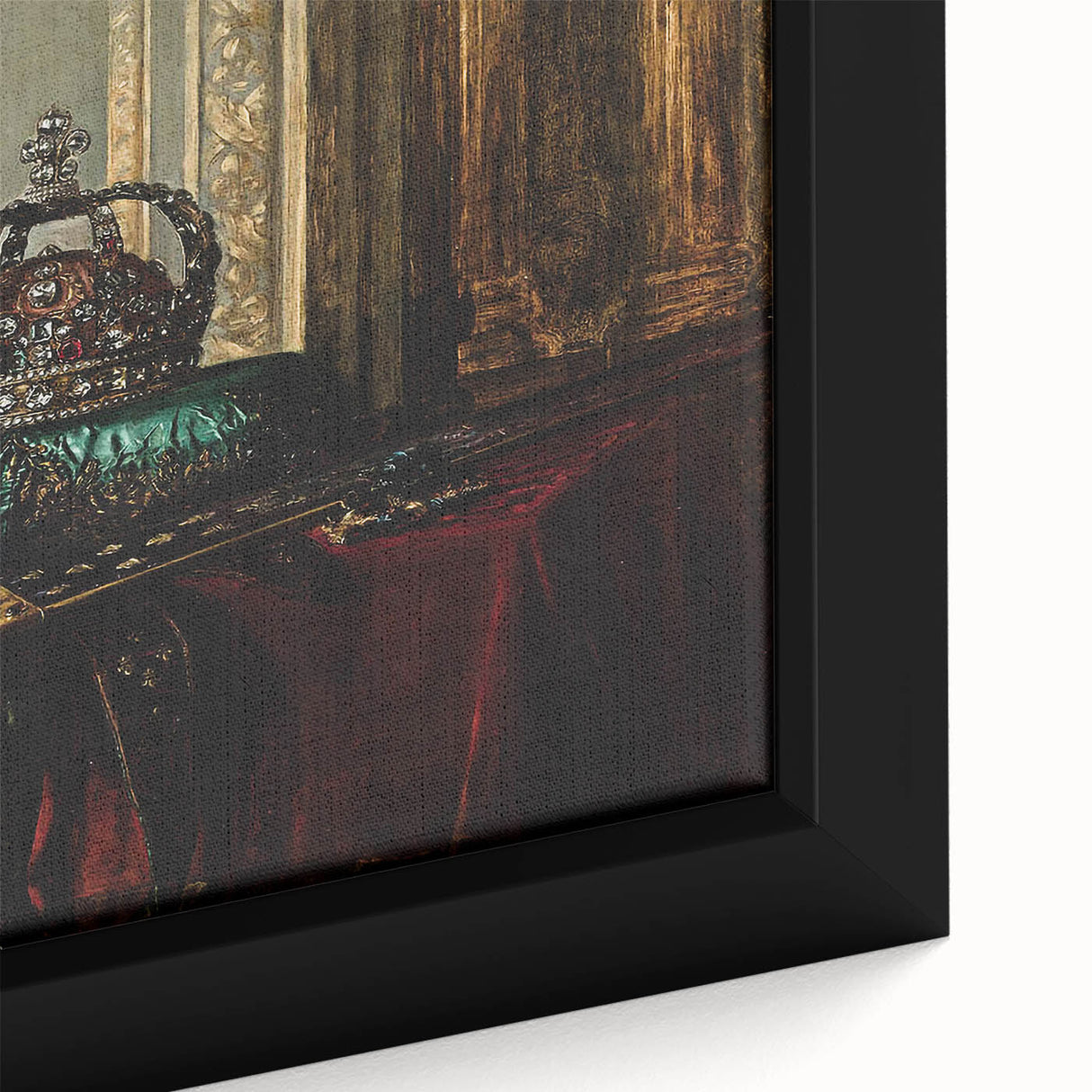 Dark Academia Wall Art – Vintage Gothic Crown and Sword Display