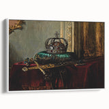 Dark Academia Wall Art – Vintage Gothic Crown and Sword Display