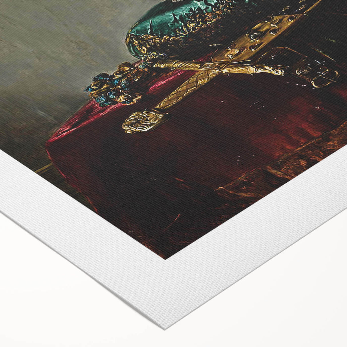 Dark Academia Wall Art – Vintage Gothic Crown and Sword Display