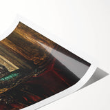 Dark Academia Wall Art – Vintage Gothic Crown and Sword Display