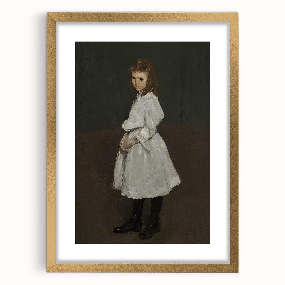 Dark Academia Wall Art - Vintage Gothic Print of a Shadowy Portrait