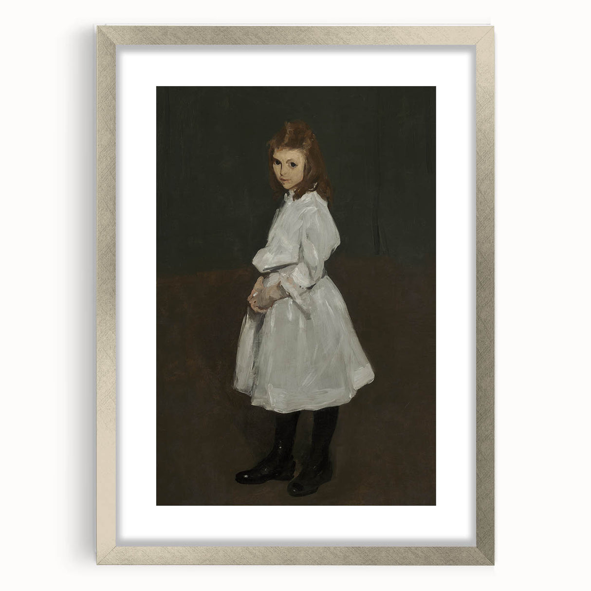 Dark Academia Wall Art - Vintage Gothic Print of a Shadowy Portrait