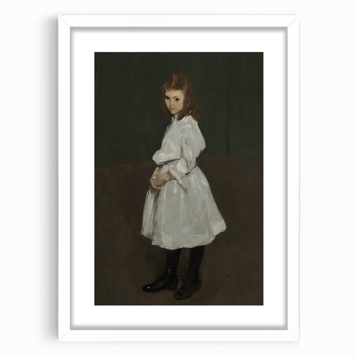 Dark Academia Wall Art - Vintage Gothic Print of a Shadowy Portrait