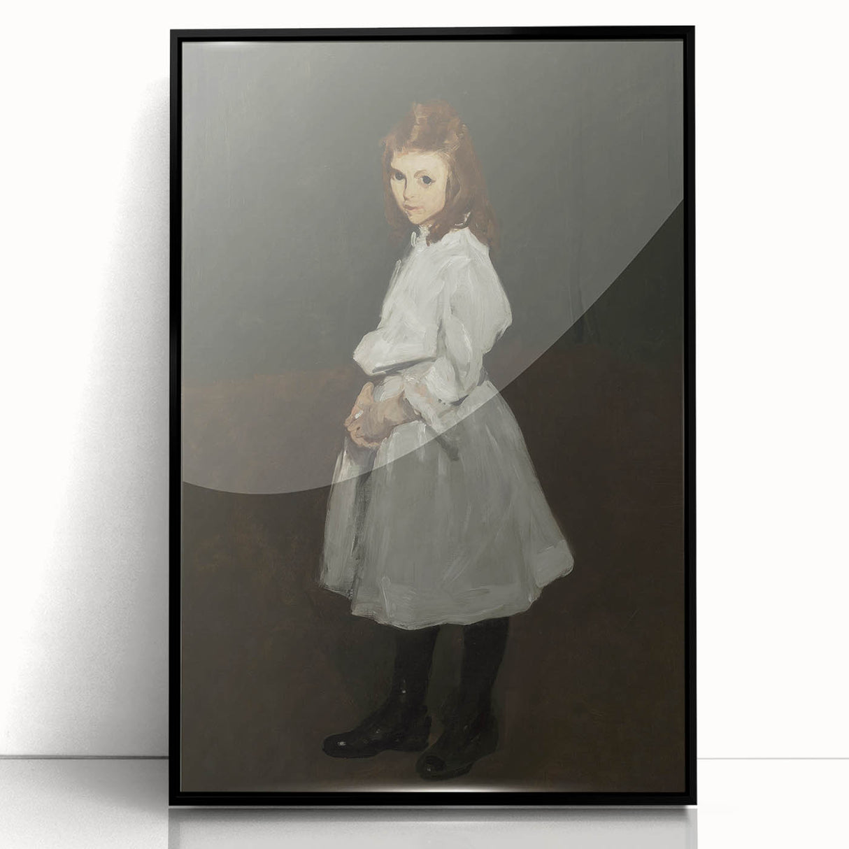 Dark Academia Wall Art - Vintage Gothic Print of a Shadowy Portrait