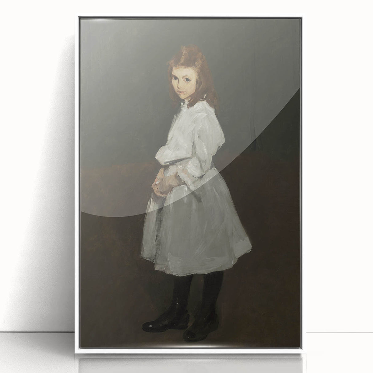 Dark Academia Wall Art - Vintage Gothic Print of a Shadowy Portrait
