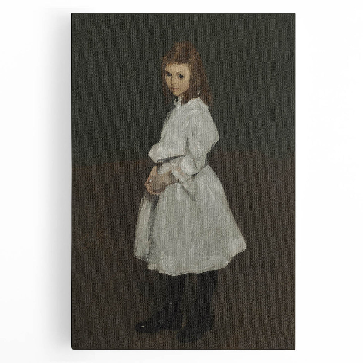 Dark Academia Wall Art - Vintage Gothic Print of a Shadowy Portrait