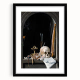 Gothic Dark Academia Wall Art – Moody Still Life for Aesthetic Decor