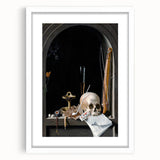 Gothic Dark Academia Wall Art – Moody Still Life for Aesthetic Decor