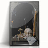 Gothic Dark Academia Wall Art – Moody Still Life for Aesthetic Decor