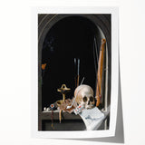 Gothic Dark Academia Wall Art – Moody Still Life for Aesthetic Decor