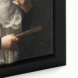 Close-Up of Hands with Book and Lace – Dark Academia Wall Art, Gothic Elegance