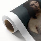 Portrait of Woman with Downcast Eyes – Dark Academia Wall Art, Moody Decor