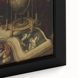 Globe and Open Book Still Life – Dark Academia Wall Art, Gothic Decor