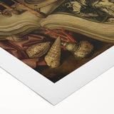 Globe and Open Book Still Life – Dark Academia Wall Art, Gothic Decor