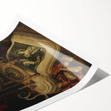 Globe and Open Book Still Life – Dark Academia Wall Art, Gothic Decor