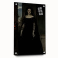 Dark Academia Wall Art - Gothic Lady in Black Veil - Moody Decor Print