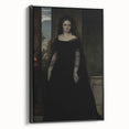 Dark Academia Wall Art - Gothic Lady in Black Veil - Moody Decor Print