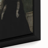Dark Academia Wall Art - Gothic Lady in Black Veil - Moody Decor Print