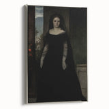 Dark Academia Wall Art - Gothic Lady in Black Veil - Moody Decor Print