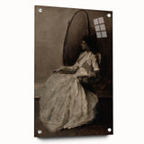 Dark Academia Wall Art - Woman in Reflection - Moody Gothic Decor