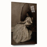 Dark Academia Wall Art - Woman in Reflection - Moody Gothic Decor