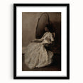 Dark Academia Wall Art - Woman in Reflection - Moody Gothic Decor