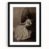 Dark Academia Wall Art - Woman in Reflection - Moody Gothic Decor
