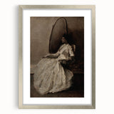 Dark Academia Wall Art - Woman in Reflection - Moody Gothic Decor