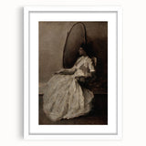 Dark Academia Wall Art - Woman in Reflection - Moody Gothic Decor