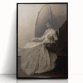 Dark Academia Wall Art - Woman in Reflection - Moody Gothic Decor