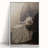 Dark Academia Wall Art - Woman in Reflection - Moody Gothic Decor