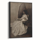 Dark Academia Wall Art - Woman in Reflection - Moody Gothic Decor