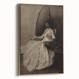 Dark Academia Wall Art - Woman in Reflection - Moody Gothic Decor