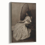 Dark Academia Wall Art - Woman in Reflection - Moody Gothic Decor